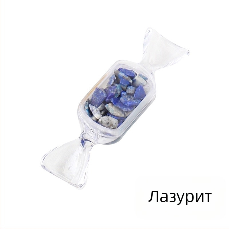 Природен кристален декоративен камък, геометрична форма, модерен минималистичен кристален декор за Коледа