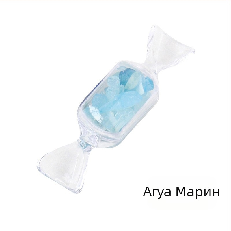 Природен кристален декоративен камък, геометрична форма, модерен минималистичен кристален декор за Коледа