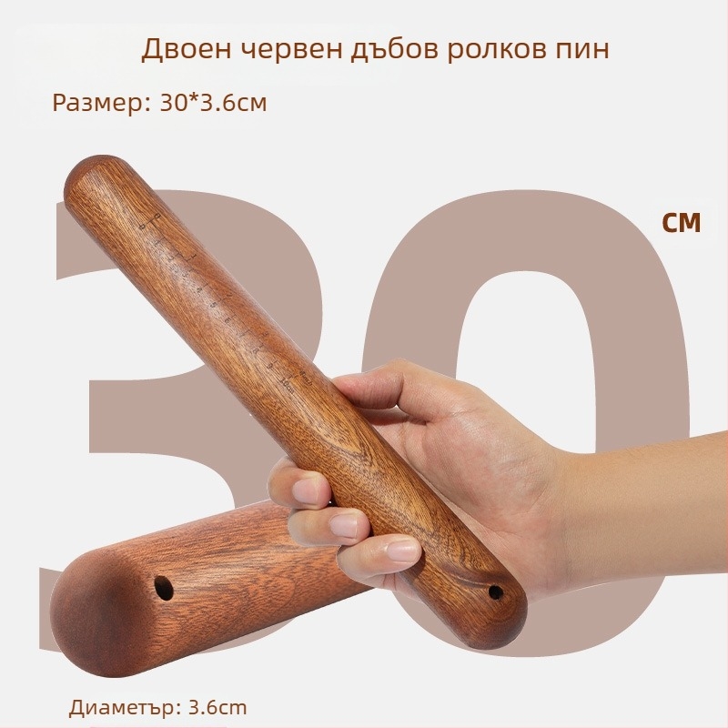 Разточващ валяк от сандалово дърво — Марка: Double Gun; Материал: Сандалово дърво; Стил: Модерна простота; Комплект: 3 части