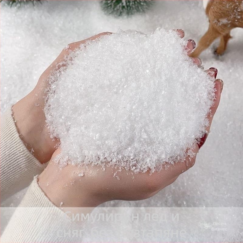 Изкуствен сняг и снежинки – симулация за коледна витрина (Материал: Друг; Марка: Без марка; Стил: Друг; Подходящо за Коледа)