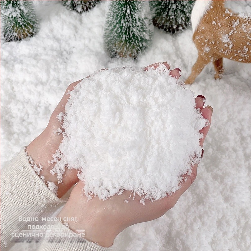 Изкуствен сняг и снежинки – симулация за коледна витрина (Материал: Друг; Марка: Без марка; Стил: Друг; Подходящо за Коледа)