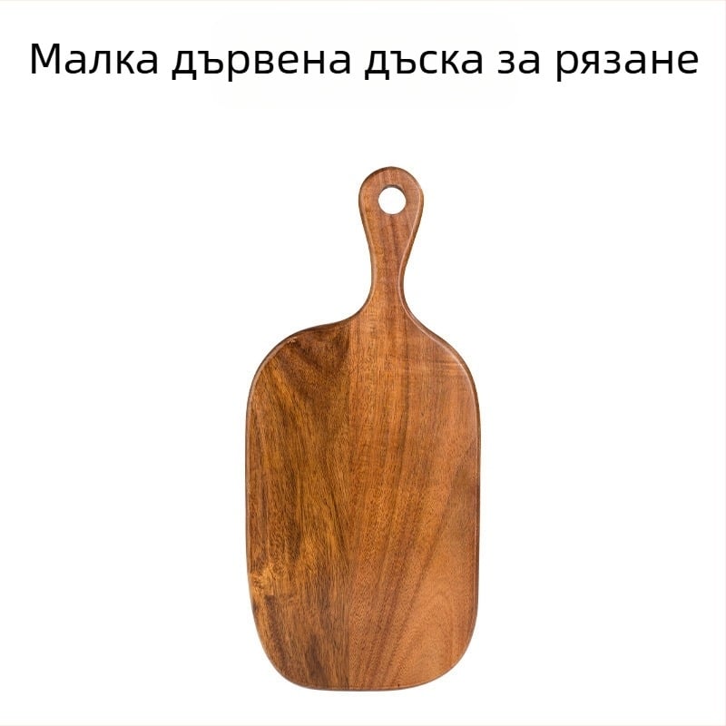 Дървена дъска за рязане с дръжка — античен, винтидж стил, за домакинство, 2025 г.