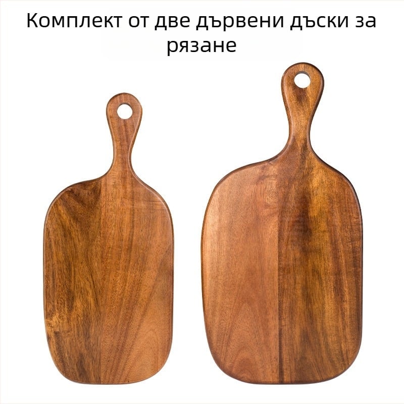 Дървена дъска за рязане с дръжка — античен, винтидж стил, за домакинство, 2025 г.