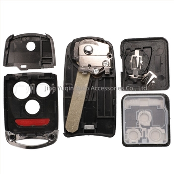 Сгъваема обвивка за ключ за Honda/Acura Accord Jazz CRV HRV — ABS + мед, медна ключова пластина, тегло 55 g, съвместима със сгъваеми дистанционни ключове