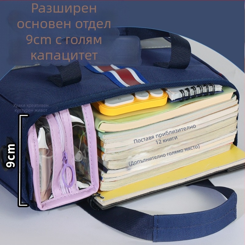 Учебна чанта с цип, карикатурна форма, Oxford плат, за ученици