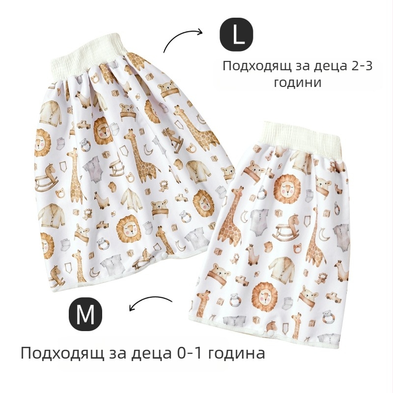 Бебешка пола за подгузник – водоустойчива пераема подложка, дишаща за деца 1–3 г (Happy Flute SMT2157, терри плат)