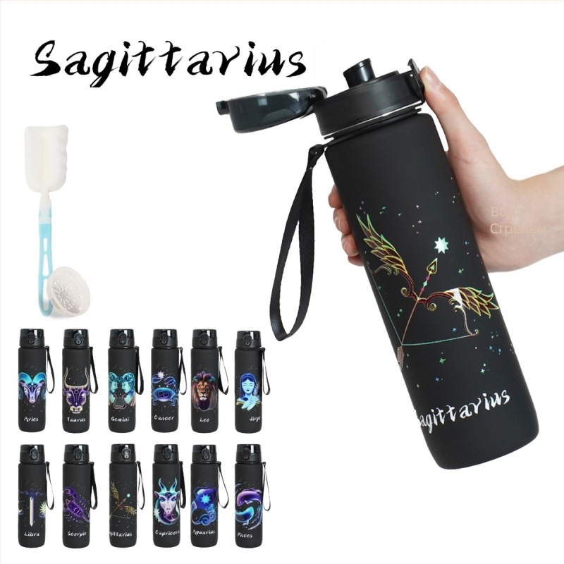 Пластмасова чаша с модел на констелация, 3D печат, PC материал, капак с едно натискане, персонализация на лого