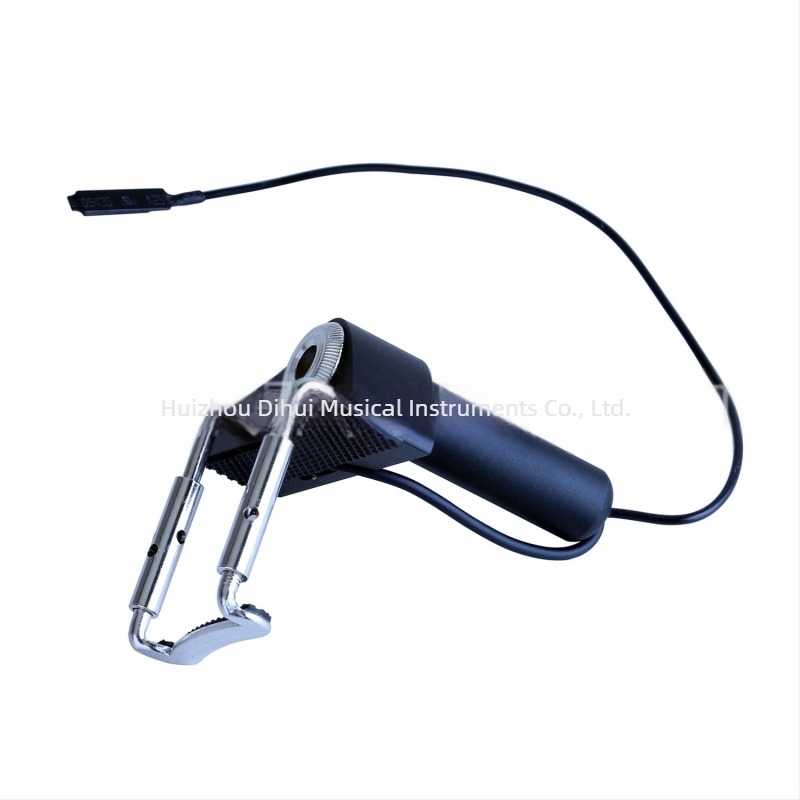 Пикап за цигулка CV-19, външен пиезоелектрически сензор, регулируем регулатор на звука, материал: пластмаса/метал