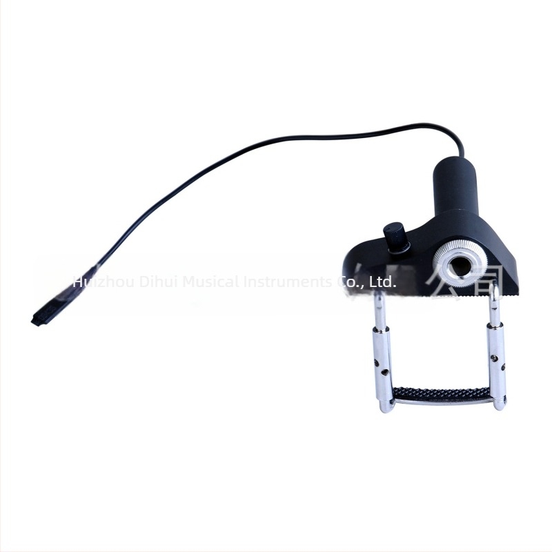 Пикап за цигулка CV-19, външен пиезоелектрически сензор, регулируем регулатор на звука, материал: пластмаса/метал