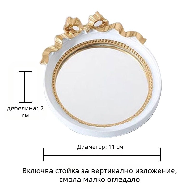 Фотографски реквизит, винтидж европейска мини релефна рамка и бижута за маникюр и фотосесия