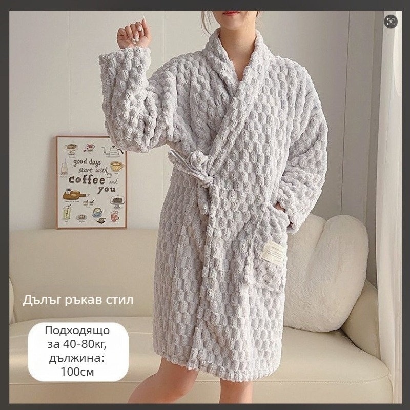 Тричленен комплект за баня: кърпа за увиване за възрастни, шапка за сушене на коса и кърпа; чист памук, прежда 150D, марка Silent Love