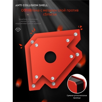 Fulida марков мощен магнитен заваръчен локатор – държач за прав ъгъл