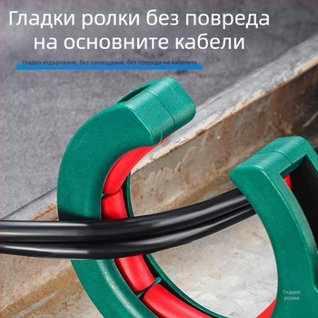 Ролка за прокарване през кабелен държач в таванната кабелна система – инструмент за слаботоково окабеляване