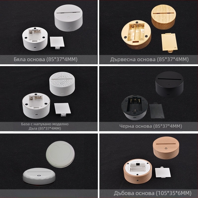 Rugby Series 1 3D нощна лампа, акрилен абажур, USB захранване или суха батерия, сензорно/дистанционно управление, печат на лого