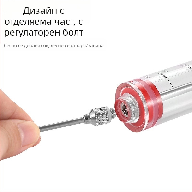 Инжектор за марината за месо с 3 игли (неръждаема стомана; лого отпечатано; марка Hong Xiansen)