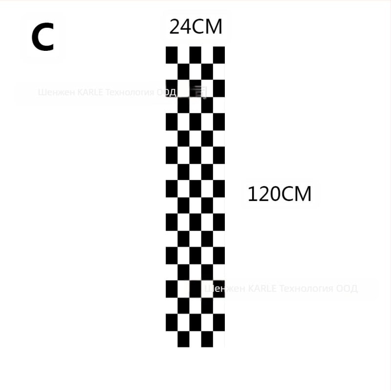 PVC автомобилен стикер за капак — дълга лента самозалепващи декали за кант на вратите, регулируема дължина и широчина