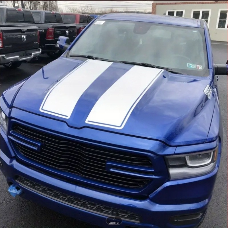 Стикер за каросерия Dodge Ram 1500/2500 — мрежест принт, Материал: стикер, Монтаж: залепващ, Марка: Sticky world