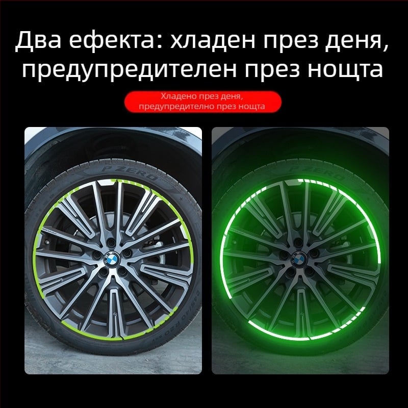 Стикер за джантата на колата – модел на автомобил, материал: стикери, самозалепващ монтаж, персонализируемо