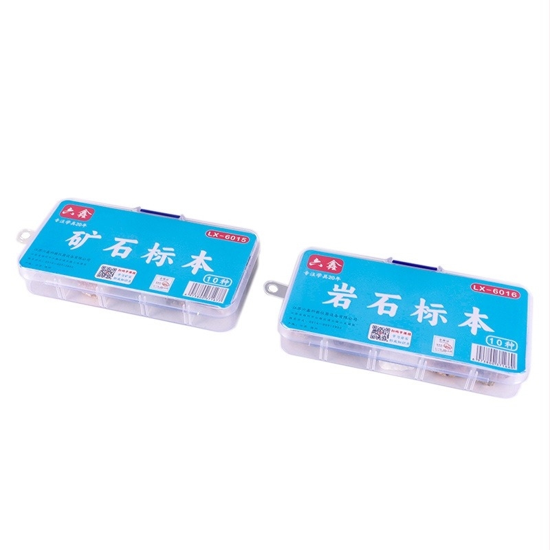 Научно-образователен комплект със образци на скали, руди и минерали за начално училище