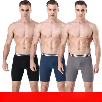 Мъжки боксерки Ice Silk от найлон – бързосъхнещи, дишащи, със средна талия, подплата от вискоза
