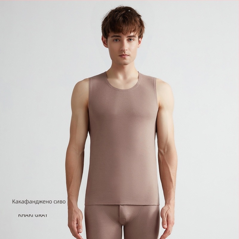 Термална жилетка, самоподгряваща Lyocell-кашмир, дебела 251-300 г/м², Безшевна, Кръгла яка