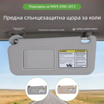 Пара козирки за слънце за Toyota RAV4 (2006-2012) – PVC материал • Монтаж чрез карта • Прост стил