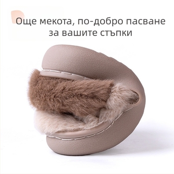 Детски пантофи от флийс, унисекс, за деца 1–6 г., карикатурен модел, подметка TPR