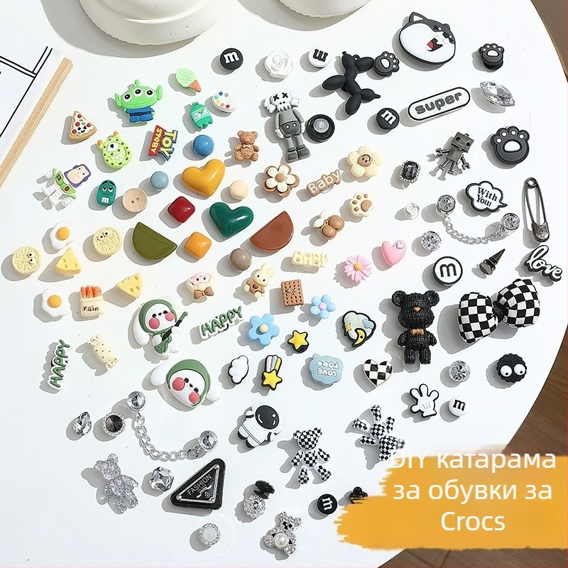 Обков за обувки с дизайн на цветя за сандали и други обувки — модел JD2356, лято