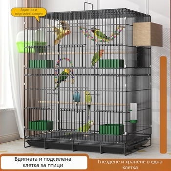 Клетка за птици, За птици, Не е внесена, Материал: Друг