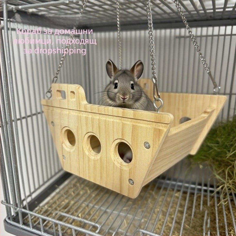 Дървена висяща спалня и къщичка за Dragon Cat – 20250815, Zhejiang