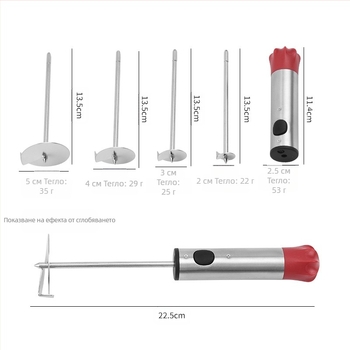 Fruit and Vegetable Corer, 304 неръждаема стомана, въртящ се корер, персонализирано лого