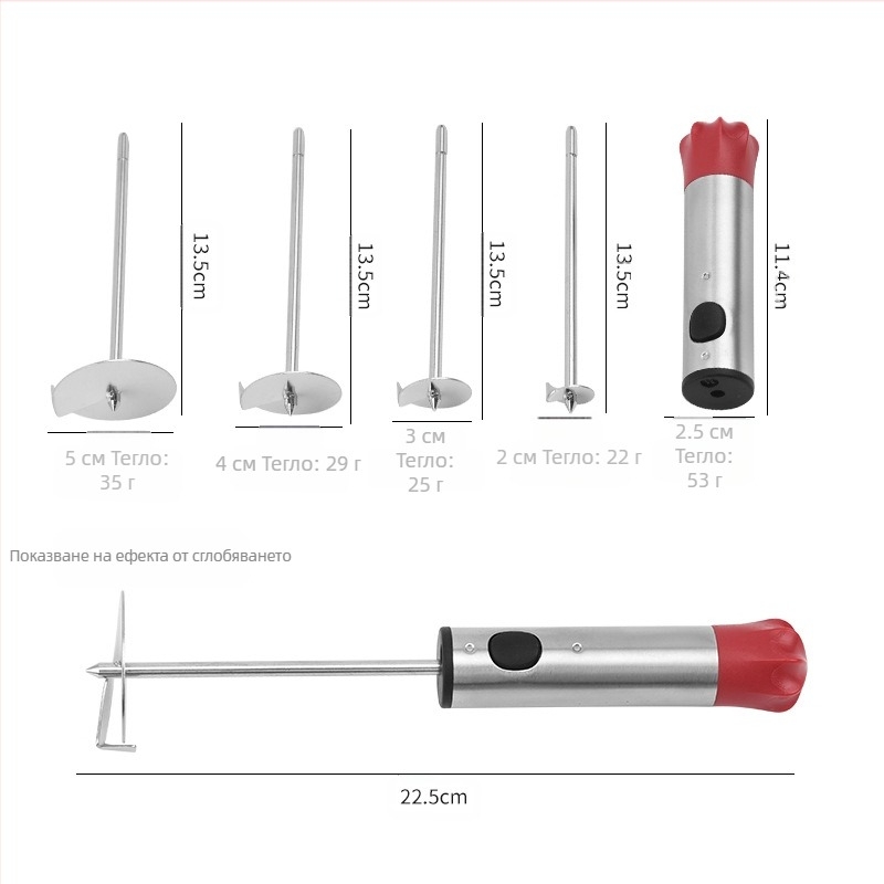 Fruit and Vegetable Corer, 304 неръждаема стомана, въртящ се корер, персонализирано лого