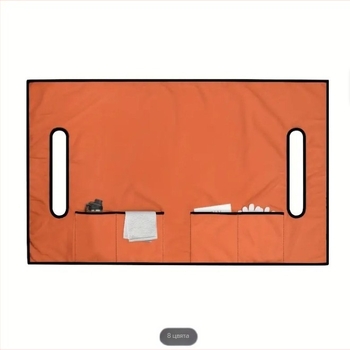 Калъф за седалка на голф количка с 4 предни джоба, плосък и спортен стил, полиестер, без пълнител