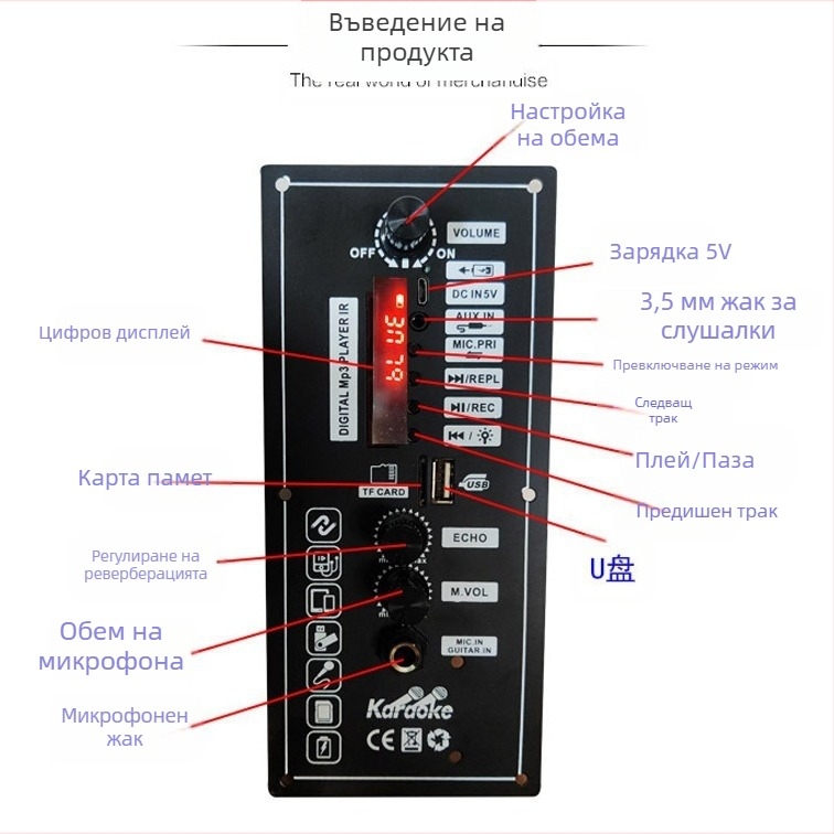 3.7V-803 Bluetooth усилвателна платка за говорител с презареждаема литиева батерия за автомобилен DIY проект