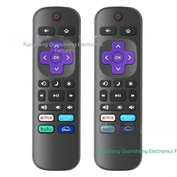 QC дистанционно управление за Roku TV – модел New Side Key, обхват 15 м, за телевизор