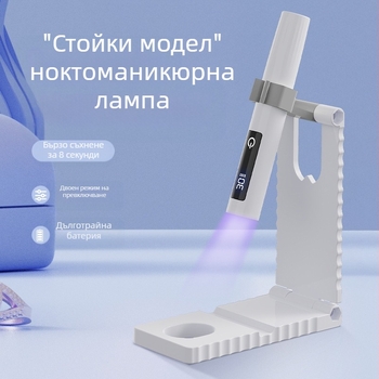 Лампа за маникюр - ръчна, презареждаща, с дисплей, преносима | Модел Quick-Dry Nail Art Lamp | Артикул yy-241