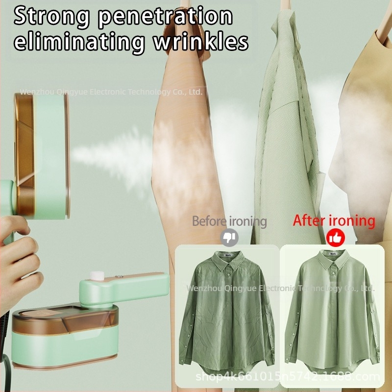 XN-004 Ръчна парна ютия с титиева гладяща плоча, три нива на температура, механично регулиране, кабелна или безкабелна работа