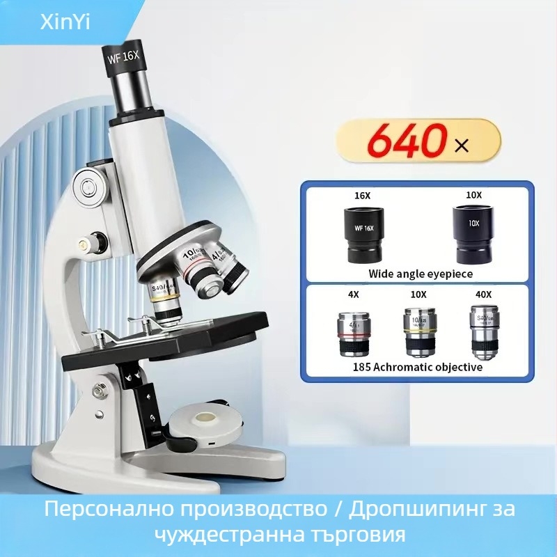 Десктоп оптичен микроскоп – Xinyi XSP-02 за обучение по биология в лаборатория