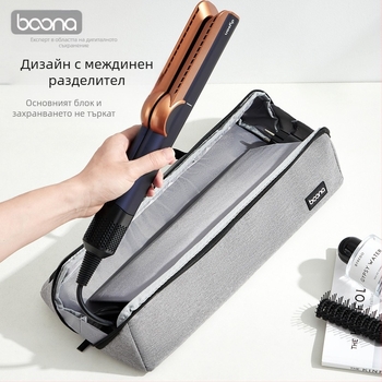 Чанта за съхранение на преса за коса Dyson Airstrait HT01/HS05, Oxford плат, Offset печат, модел BN-DS011, 2 кг капацитет