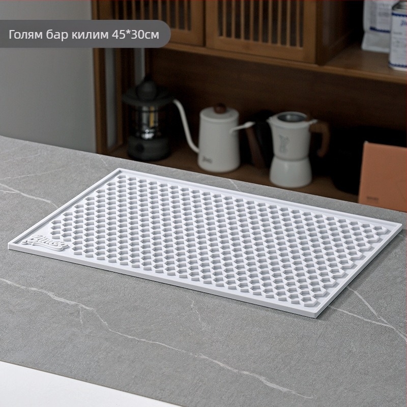 Bincoo Бар мат за чаши — PVC материал, модерен прост стил, неплъзваща се повърхност, защита на бюрото