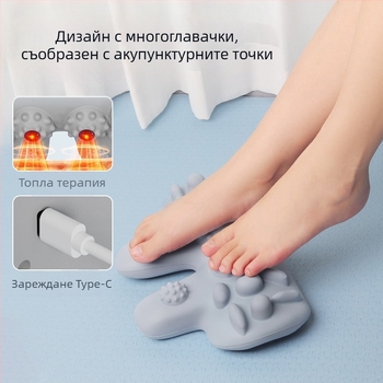 Електрически масажор за врата, рамене и гръб с нагряване — безжично дистанционно управление, таймер, механично управление, DR.MEETI 002