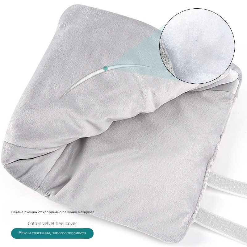 Унисекс пета обвивка със свръхмек плат Crystal Super Soft Fabric и Silk Cotton, подложка за облекчаване на напрежението, модел 023 Crystal Fleece Heel Sleeve, зима/пролет/есен