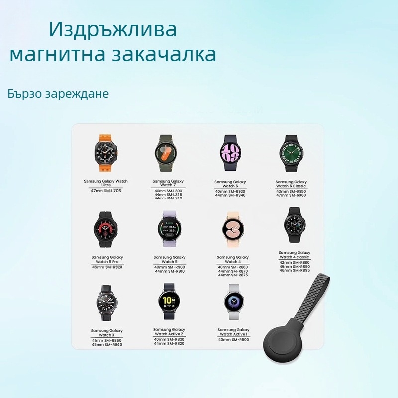 Безжично зарядно за Apple Watch с USB кабел, бързо магнитно зареждане, преносимо за пътуване, изход 1 A / 3,5 W