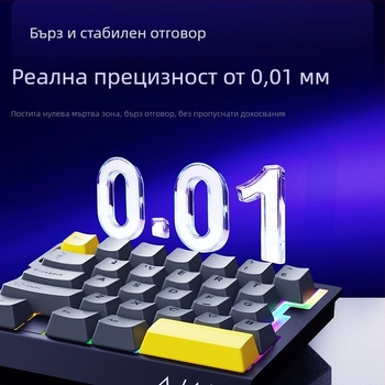 Heijue AK029 клавиатура за игри с една ръка, магнитна ос, HiFi версия, 29 клавиша, RGB, пълноразмерна