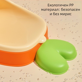 Детски уринал за момчета, стенен монтаж, стоящ, екологично чист ПП, подходящ за деца 0–8 г