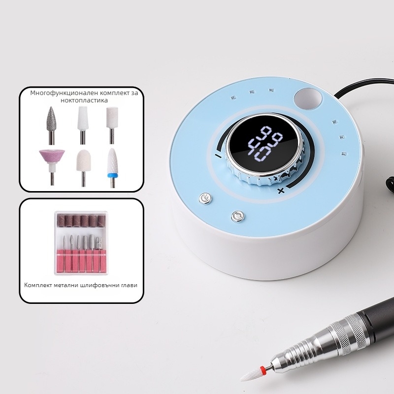 Маникюрен шлайфър QK-169A, 36000 RPM, 630 g, за шлайфане и полиране на нокти, метал + ABS + електронни компоненти