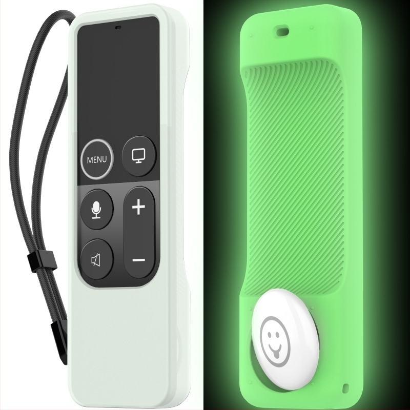 AhaStyle силиконова двуин-един защитна обвивка за дистанционното Apple TV и AirTag — защита срещу падане, персонализация