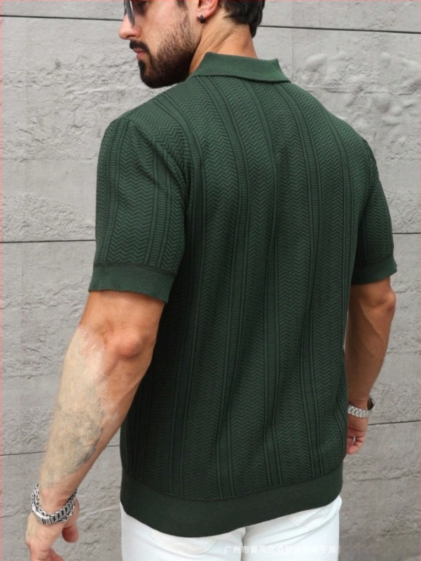 Пуловер в британски стил с яка тип риза, дълги ръкави, вълна 30–35%, антибръчкване