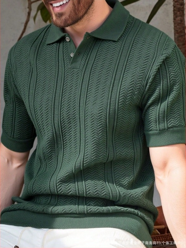 Пуловер в британски стил с яка тип риза, дълги ръкави, вълна 30–35%, антибръчкване