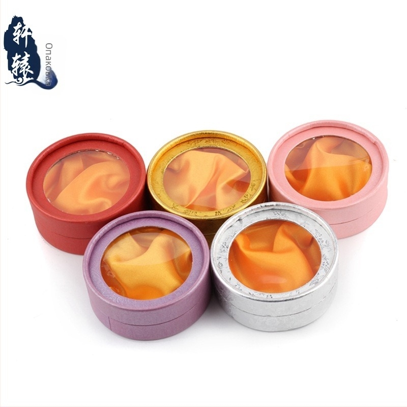 Кутия за бижута с кръгло прозорче на капака, 001 спецификация, хартия/картон